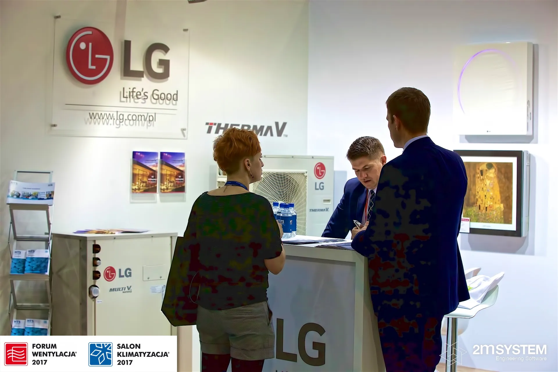LG Therma V and Multi V Water units on the HTS stand at Forum Wentylacja 2017