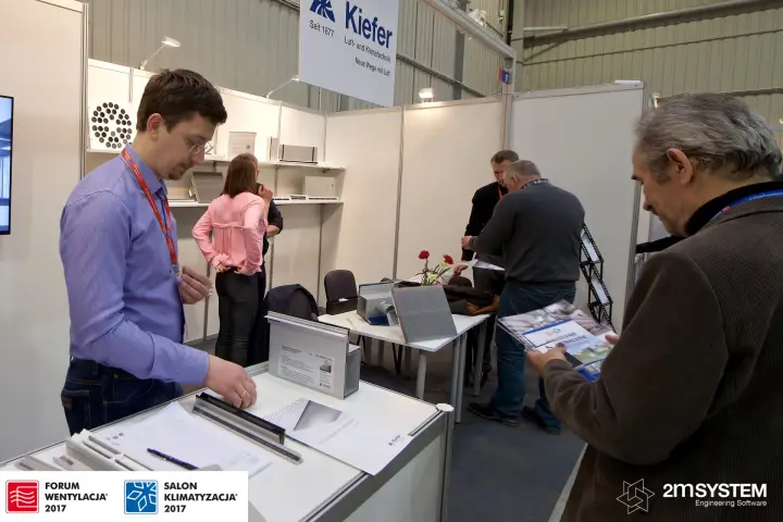 Linear slot diffuser samples on the Kiefer counter