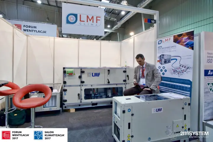 LMF Clima stand with HPR heat recovery units at Forum Wentylacja 2017