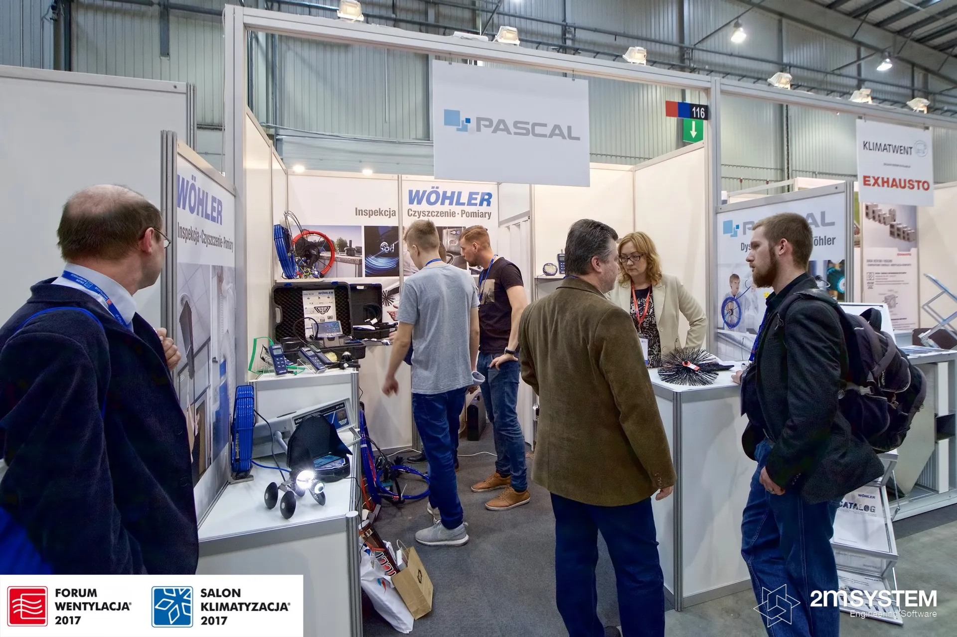 Pascal stand 116 with Wöhler duct inspection camera on display at Forum Wentylacja 2017