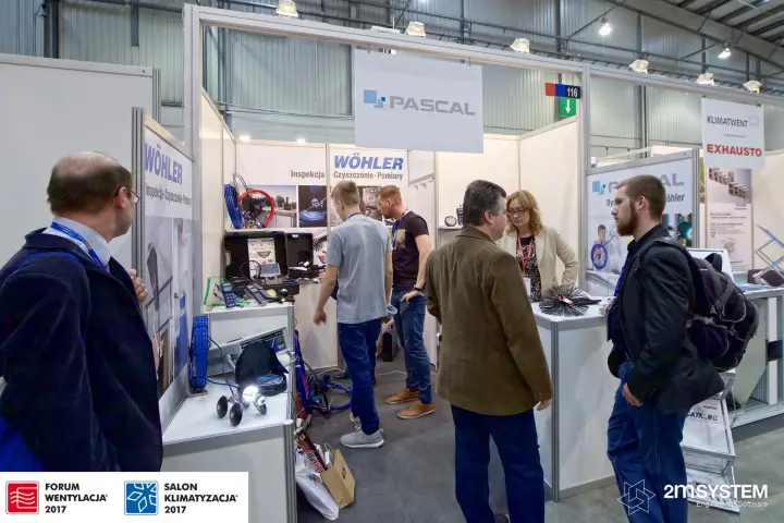 Pascal stand 116 with Wöhler duct inspection camera on display at Forum Wentylacja 2017