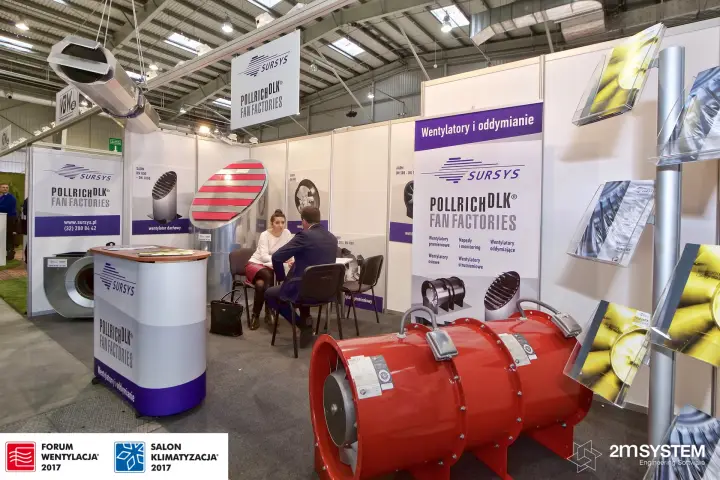 Pollrich DLK fan display and Sursys counter at Forum Wentylacja 2017