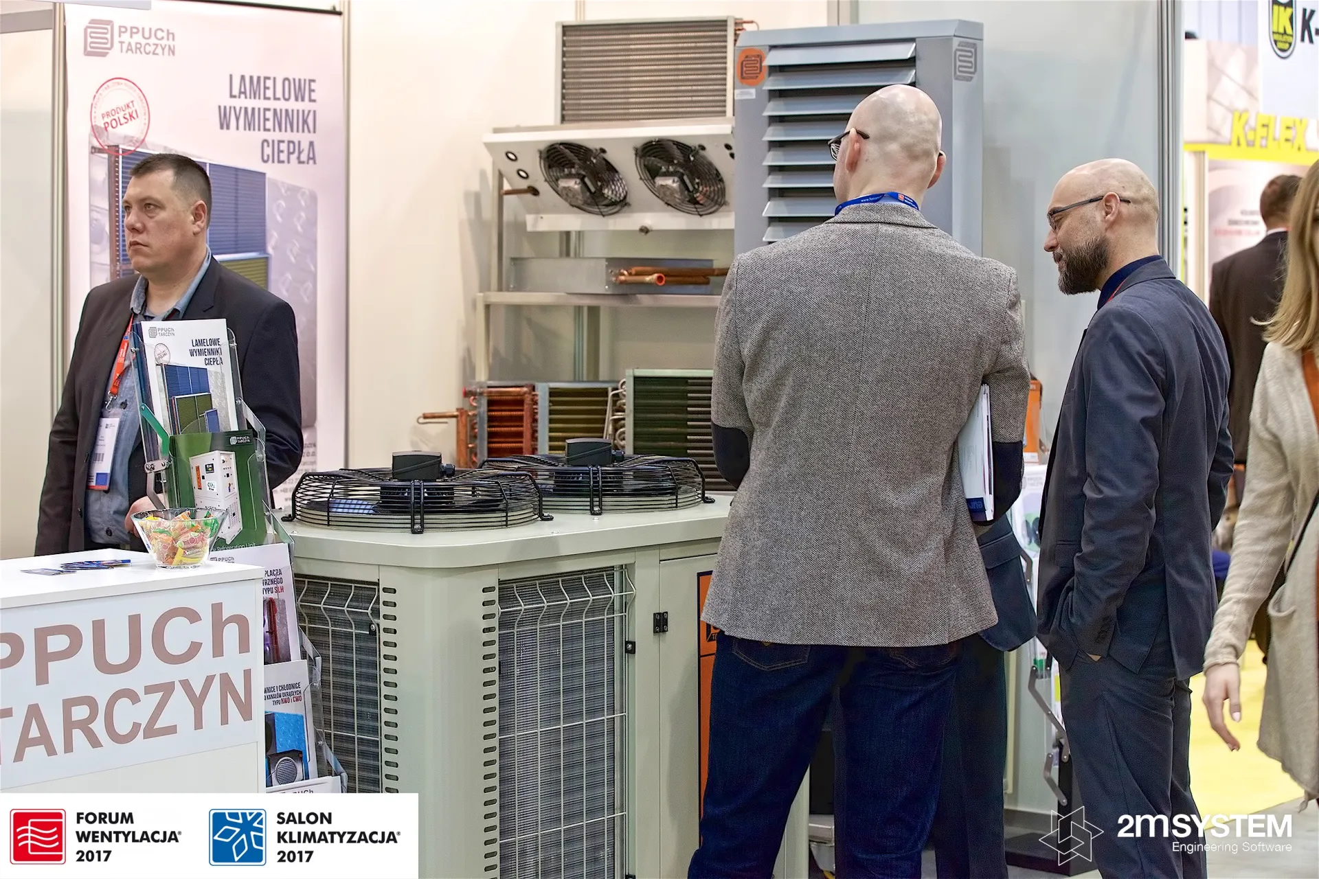 PPUCh Tarczyn condensing unit, evaporator, coils and unit heater on show at Forum Wentylacja 2017