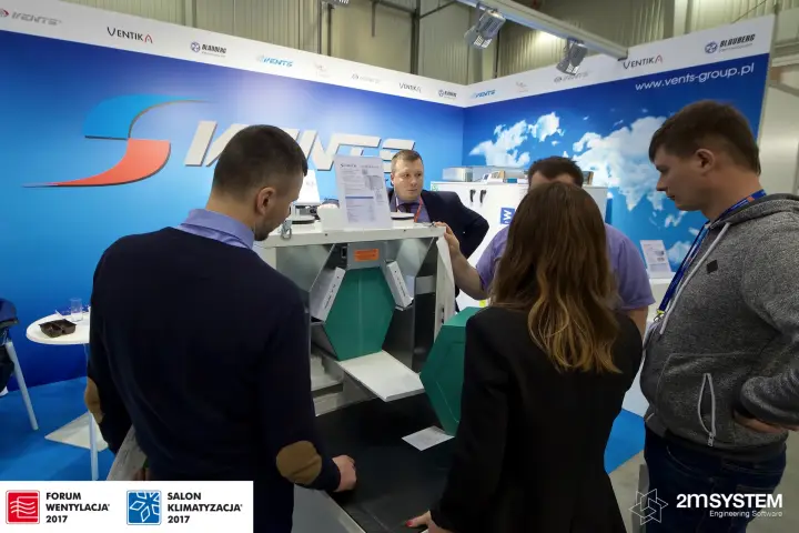 Product demonstration of an open heat recovery unit at Vents
