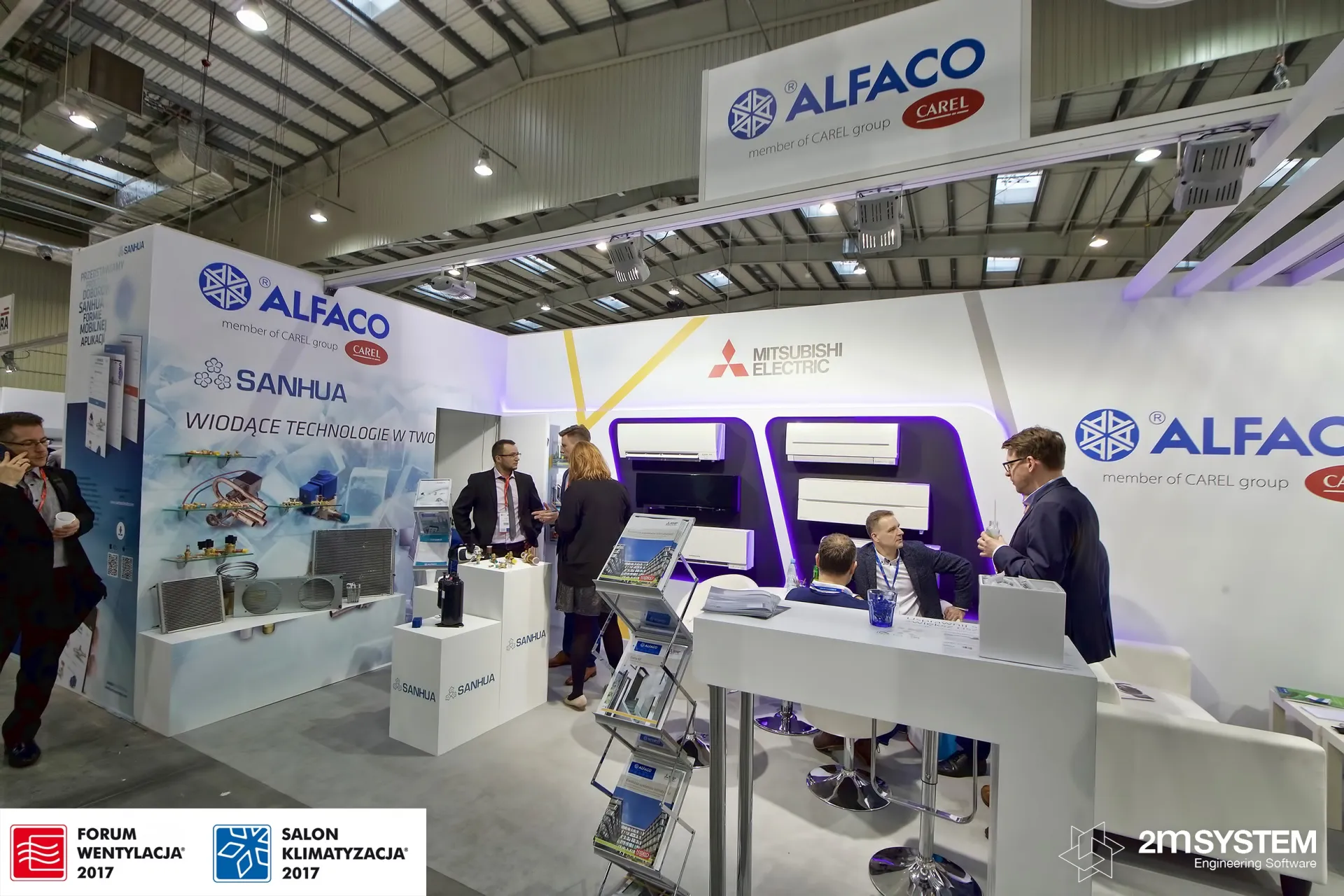 Sanhua refrigeration components and Mitsubishi Electric units at Alfaco at Forum Wentylacja 2017