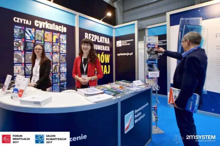 Stowarzyszenie Polska Wentylacja counter promoting cyrkulacje magazine