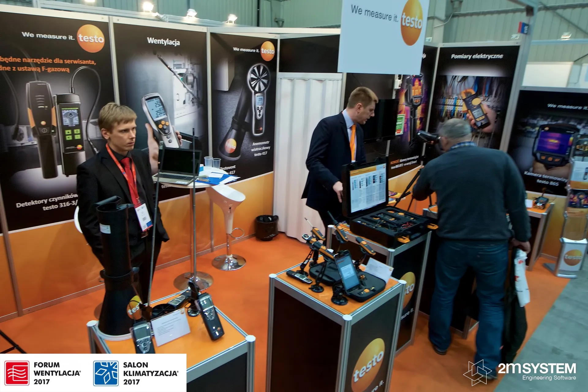 Testo smart probes, airflow hood and instrument case at Forum Wentylacja 2017