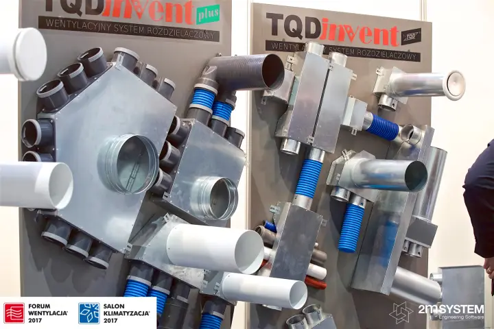 TQDinvent plus hexagonal manifold and galvanised plenum boxes