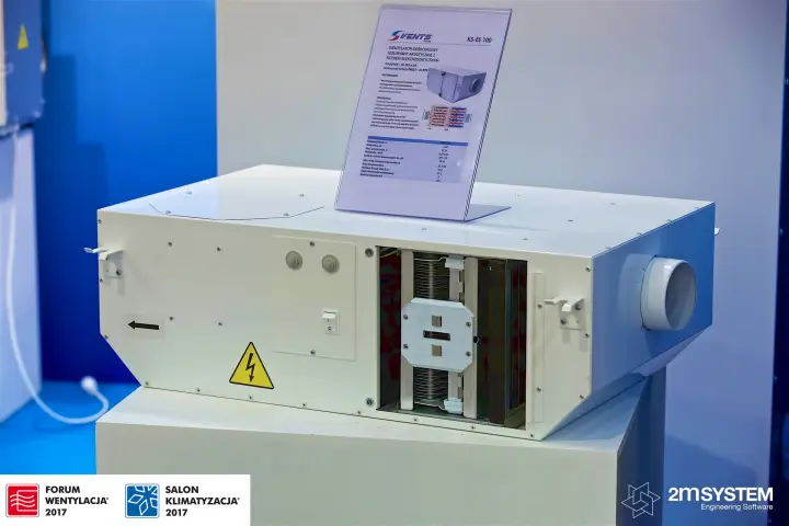 Vents KS-ES 100 acoustic centrifugal fan with electrostatic filter at Forum Wentylacja 2017