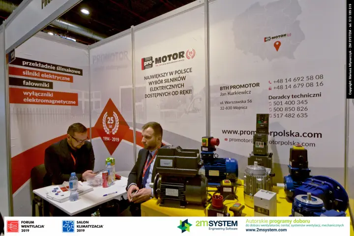 Electric motors, gearboxes and inverters on the Promotor stand