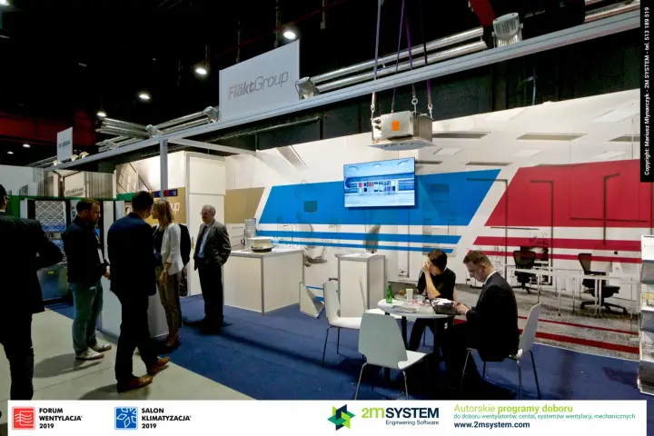 Fläkt Group stand 168 with cassette unit and air handling unit video at Forum Wentylacja 2019