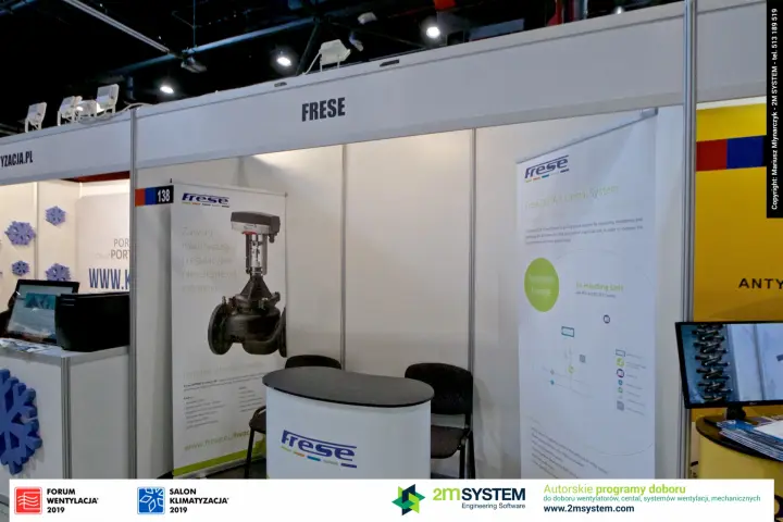 Frese stand 138 with pressure-independent valve and Delta T banners