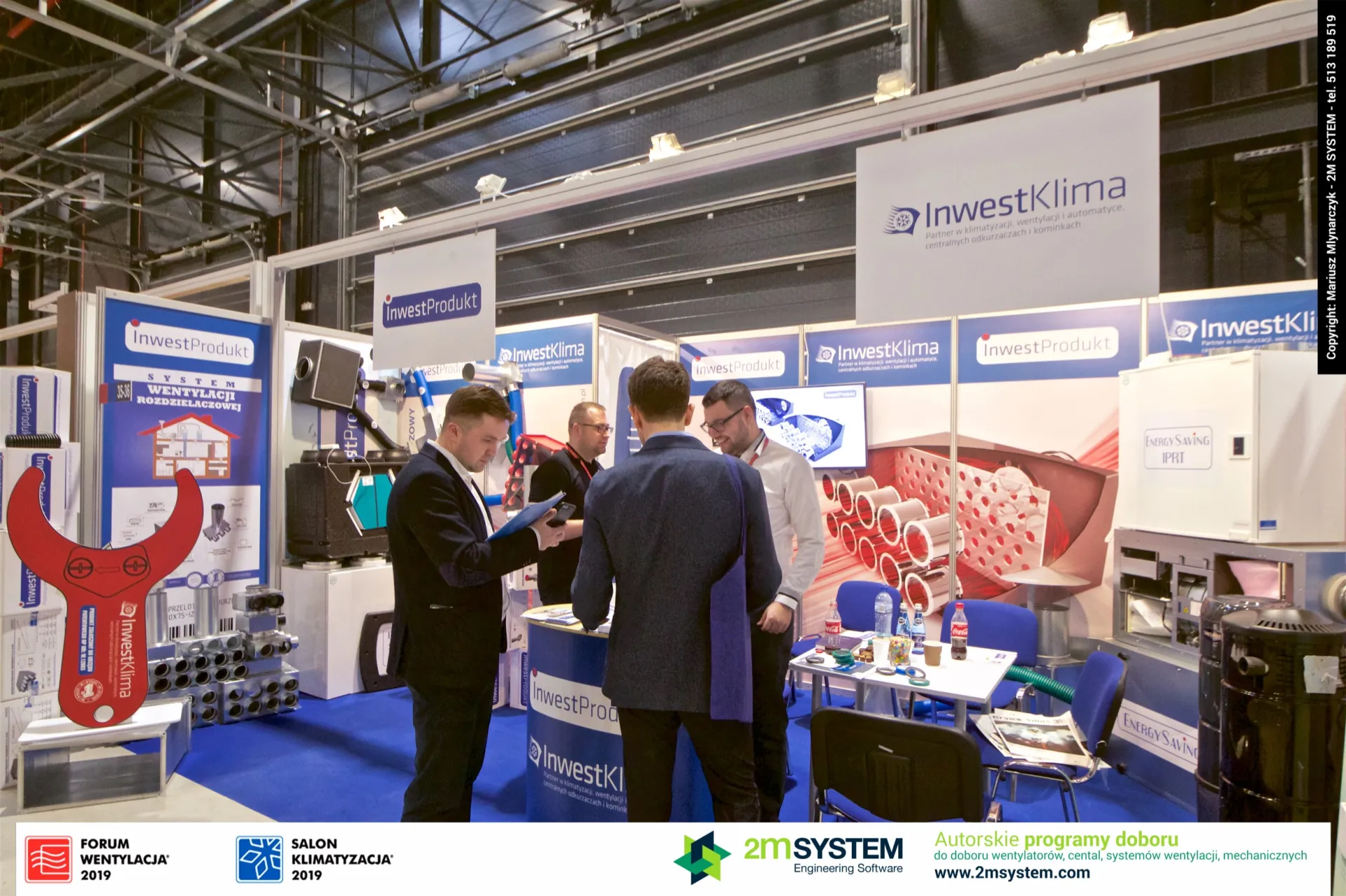 Inwest Klima and Inwest Produkt manifold ventilation display at Forum Wentylacja 2019