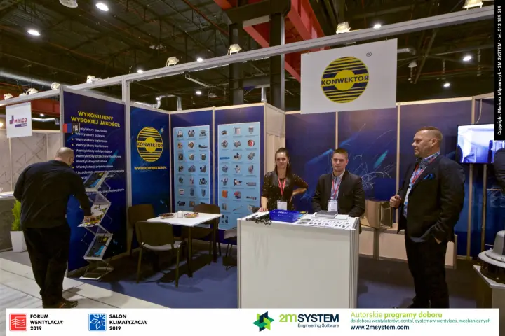 Konwektor stand 114 listing roof, axial and duct fans at Forum Wentylacja 2019