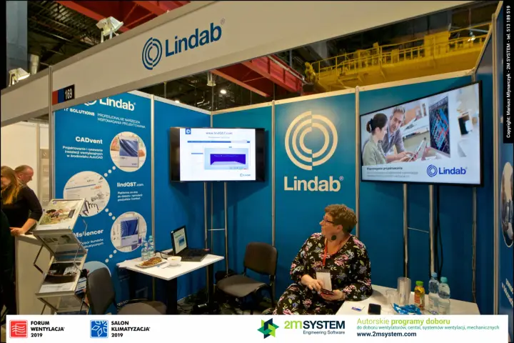 Lindab stand 169 presenting CADvent and lindQST design software