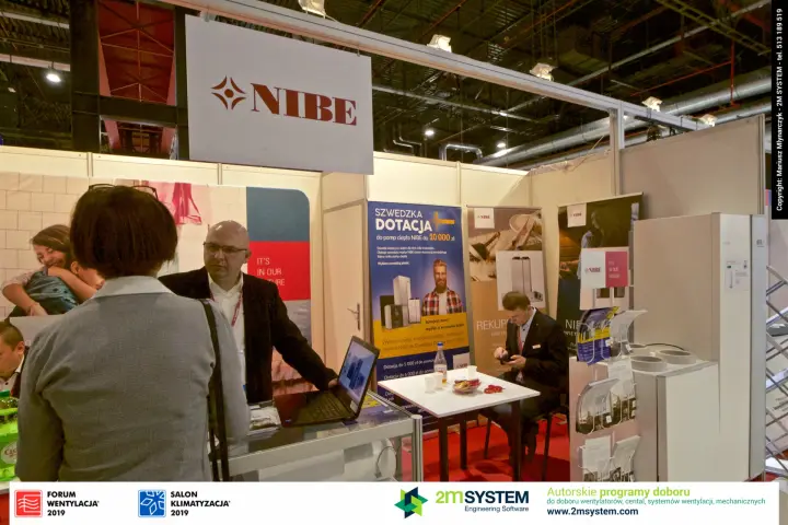 NIBE roll-ups for heat pumps and heat recovery units at Forum Wentylacja 2019