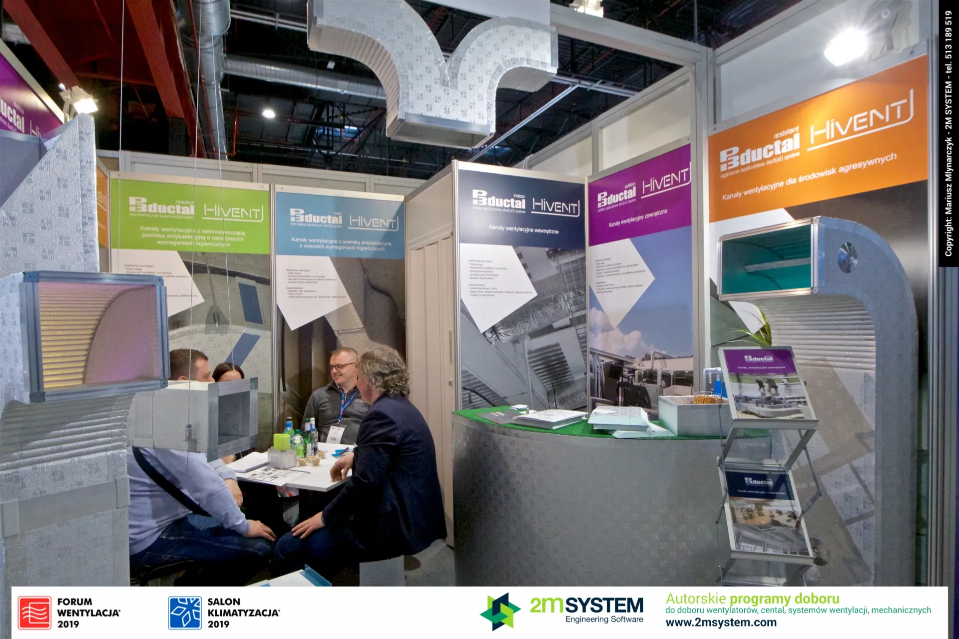 P3ductal resistant panel for aggressive environments at the Hivent stand at Forum Wentylacja 2019