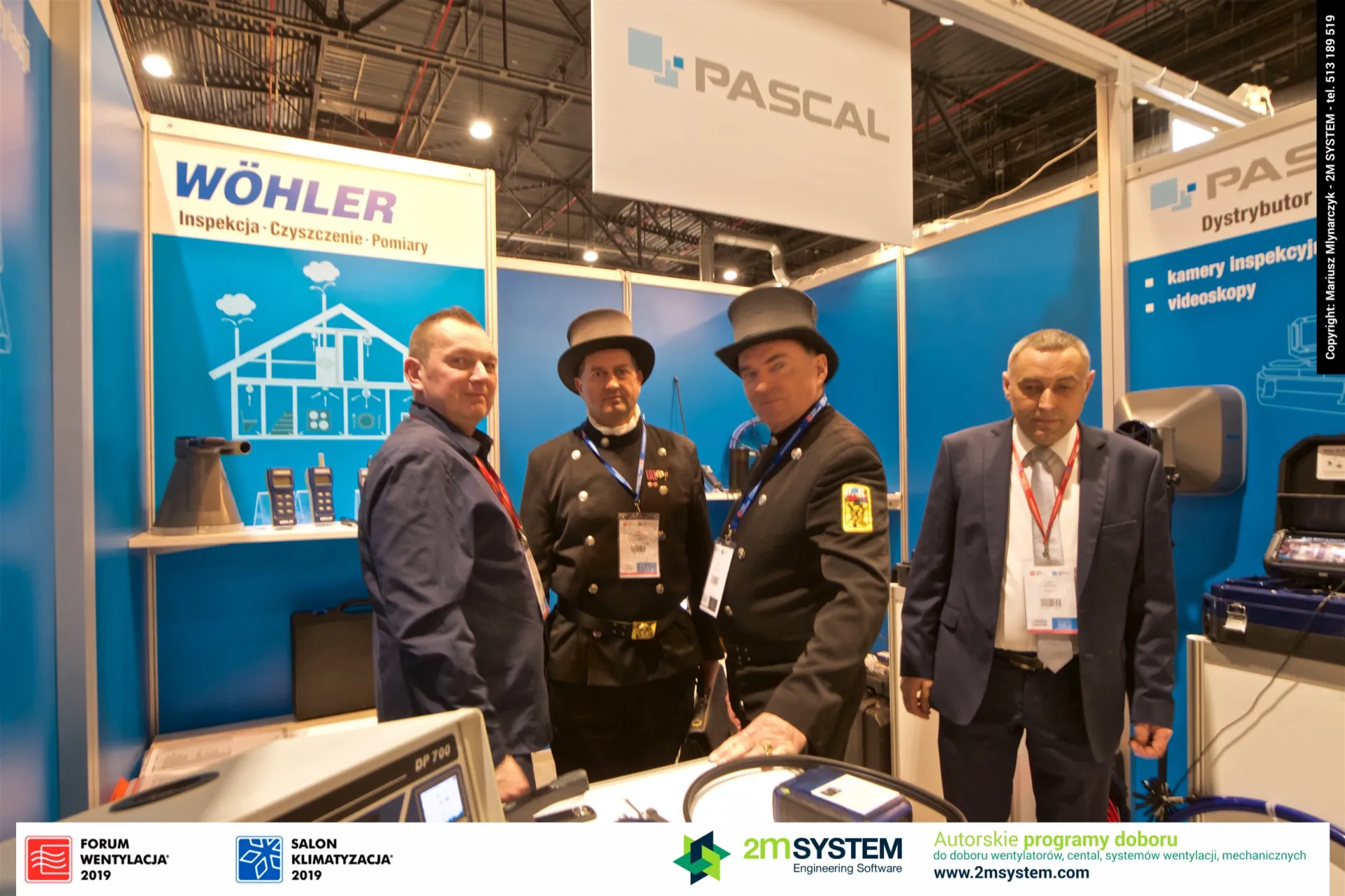 Pascal stand with Wöhler inspection, cleaning and measurement equipment at Forum Wentylacja 2019