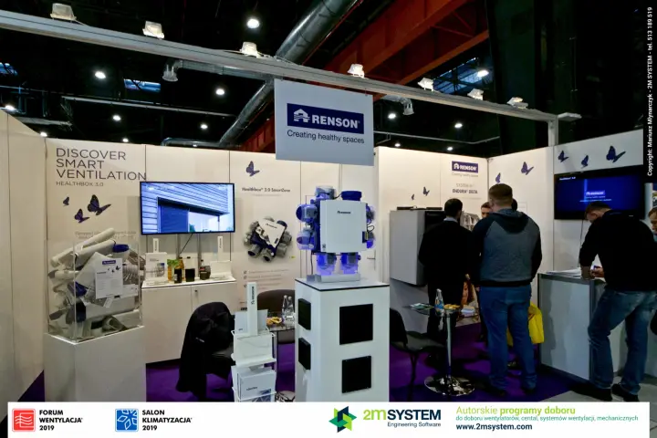 Renson Healthbox 3.0 on a plinth under "Discover Smart Ventilation"