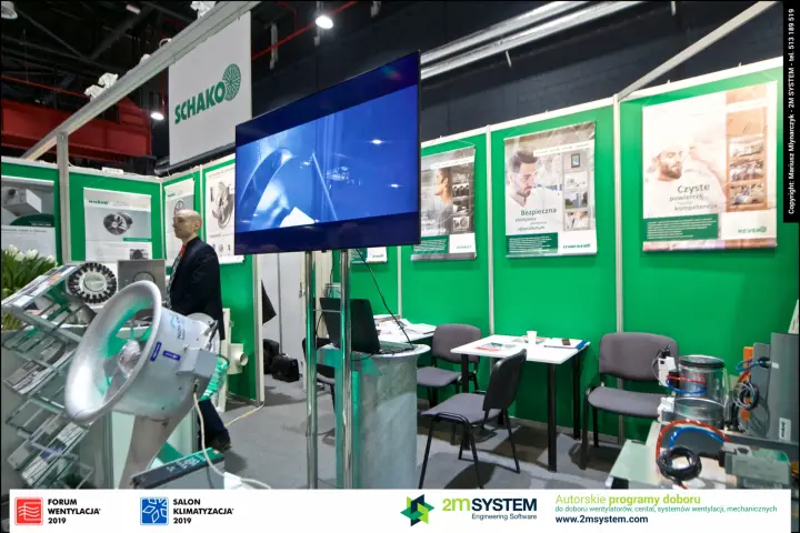 Schako meeting corner with laboratory ventilation posters