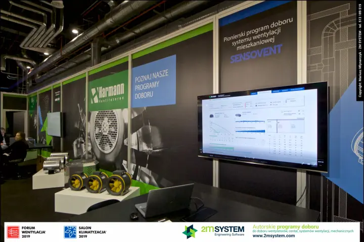 Sensovent residential ventilation software demo on the Harmann stand at Forum Wentylacja 2019