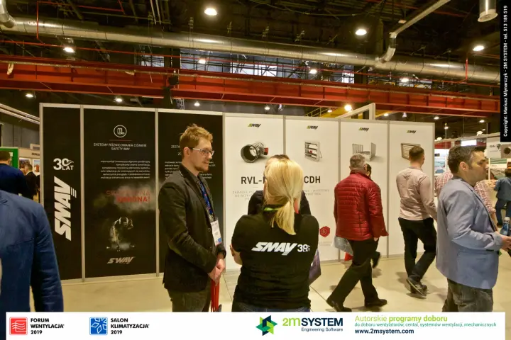 SMAY panels on Safety Way pressure differential systems and dampers at Forum Wentylacja 2019