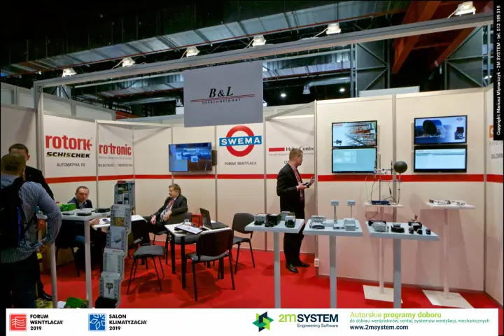 Swema, Rotronic and Rotork Schischek brands at the B&L International stand at Forum Wentylacja 2019