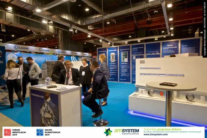 TROX stand with Klapa EK-JZ fire damper panels and linear diffusers at Forum Wentylacja 2019