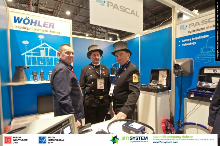 Wöhler inspection cameras and anemometer on display at the Pascal stand at Forum Wentylacja 2019
