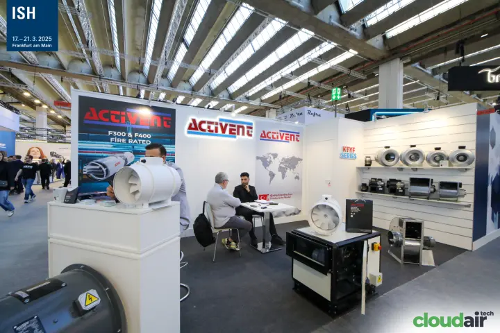 Activent stand with KTYF series duct fans and inline fans