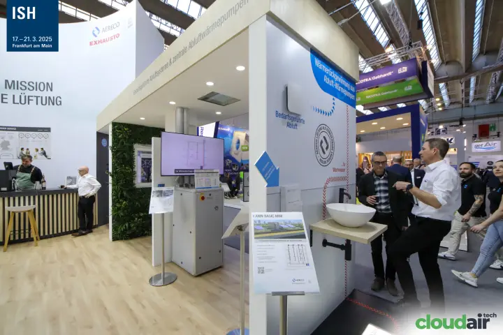 Aereco Exhausto module on heat recovery from exhaust-air heat pumps at ISH 2025