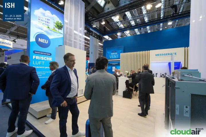 Airflow stand with Duplex Vent Easy promotion and meeting area