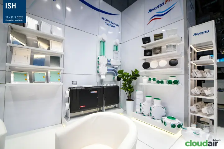 Awenta PRO recuperation corner with heat recovery units and plenum boxes