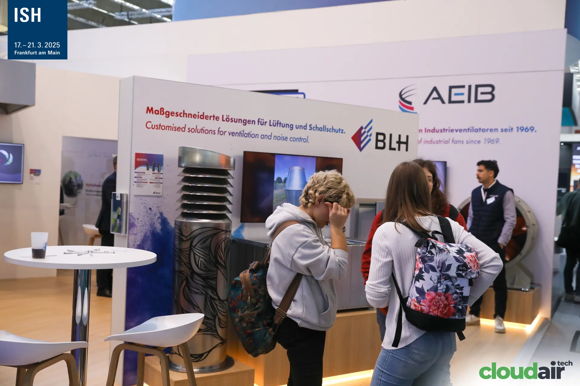 BLH ventilation and noise control solutions beside AEIB fans at ISH 2025