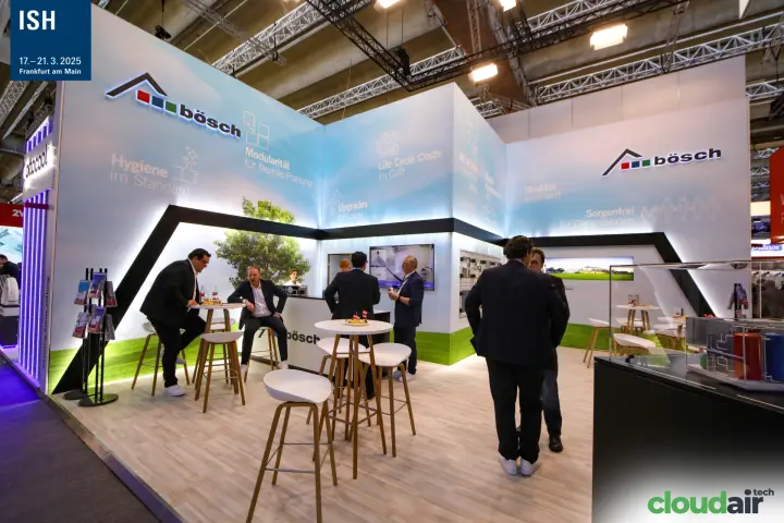 Bösch stand walls listing hygiene, modularity and life-cycle benefits