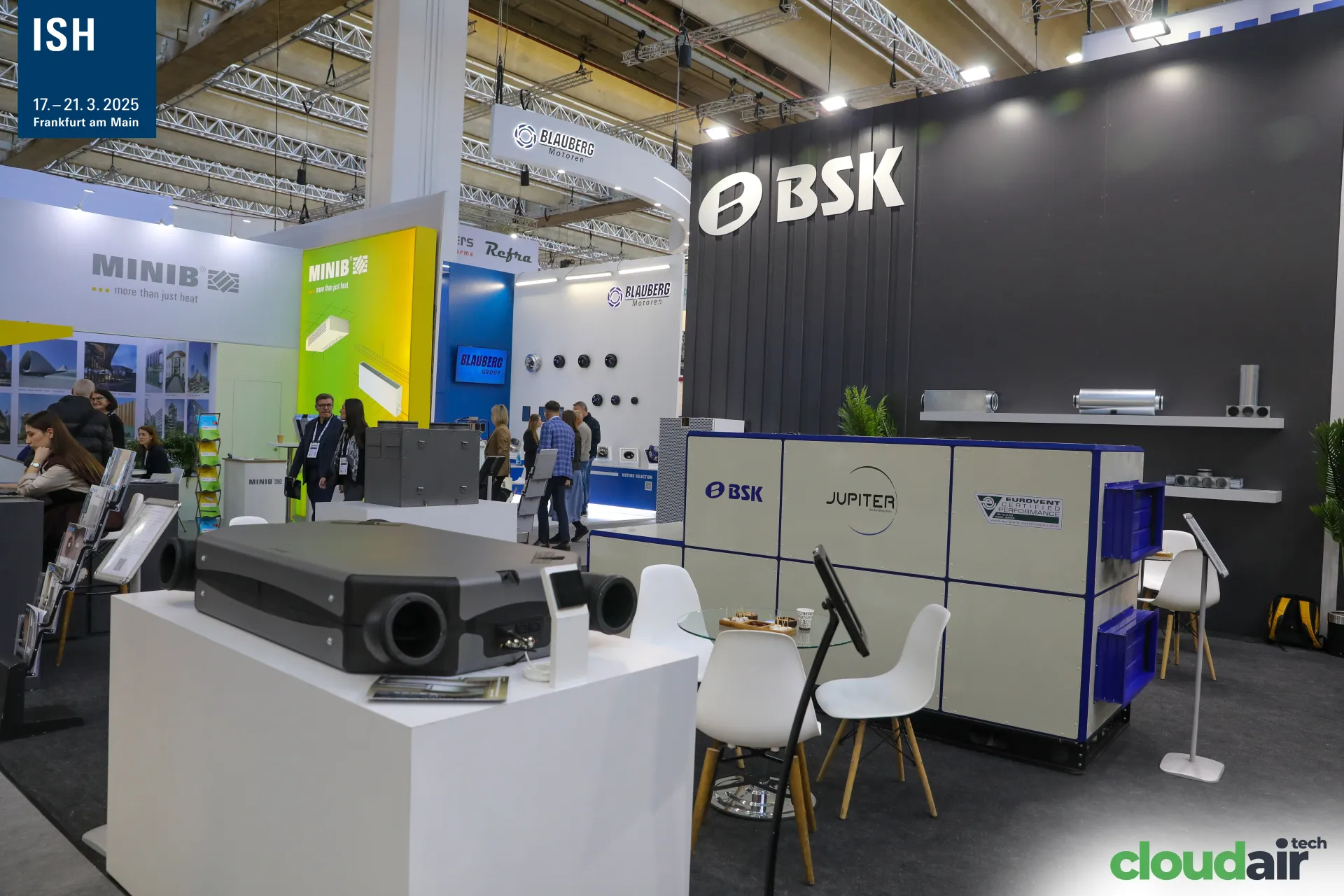 BSK stand with Jupiter air handling unit and heat recovery unit at ISH 2025