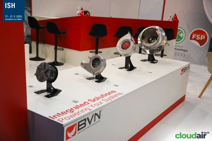 BVN plinth of blowers and impellers under the slogan Integrated Solutions