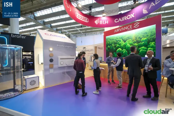Cairox house-shaped display with diffuser finishes on Airvance stand