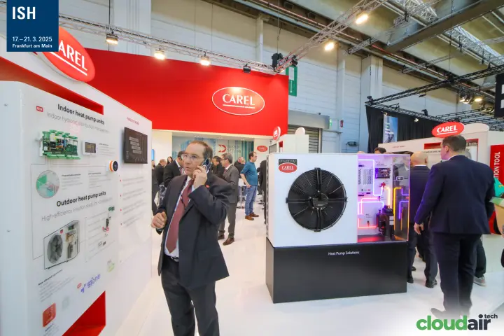 Carel indoor and outdoor heat pump unit control solutions at ISH 2025