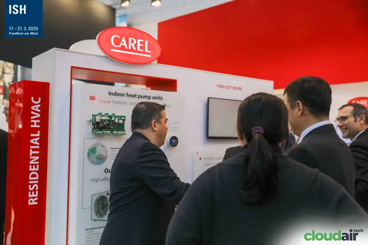 Carel Residential HVAC panel on controls for indoor heat pump units at ISH 2025