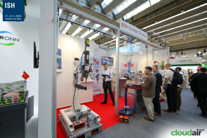 Clinching press and pneumatic joining tools at BTM Europe Clinchen at ISH 2025