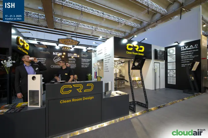 CRD counter with patent-pending ceiling diffusers and HVAC components