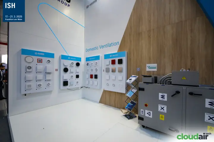 Domestic ventilation product panels from Blauberg and Vents at ISH 2025