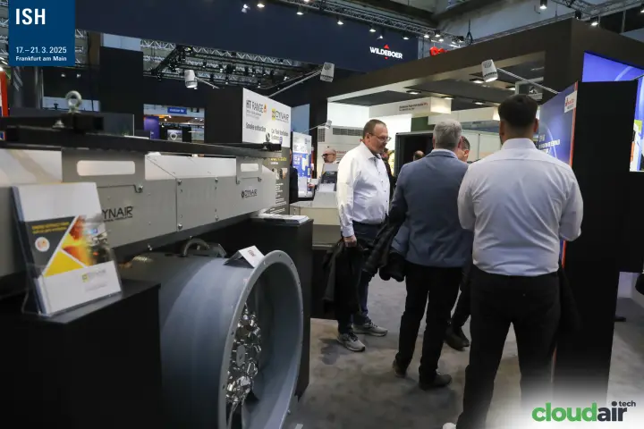 Dynair HT Range smoke extraction and car park ventilation fans at ISH 2025