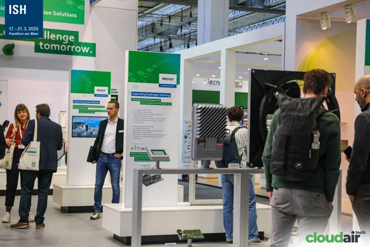 ebm-papst displays on hydrogen heating and power density at ISH 2025