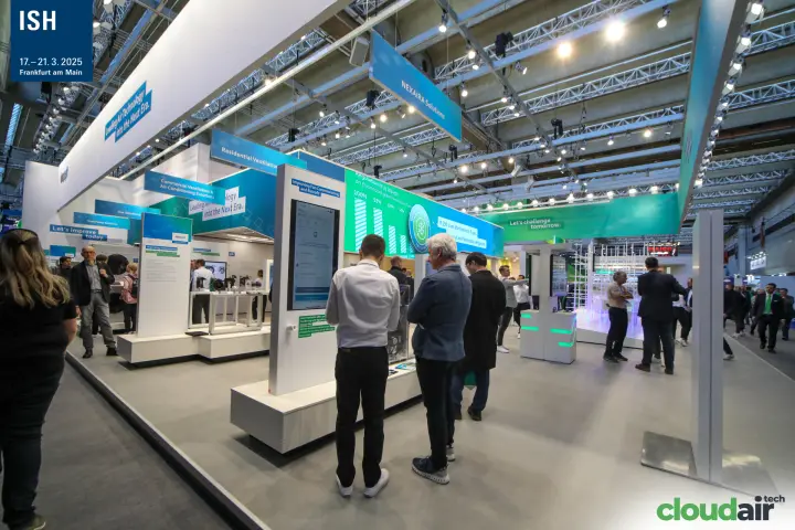 ebm-papst kiosks on fan commissioning and EU F-gas rules at ISH 2025