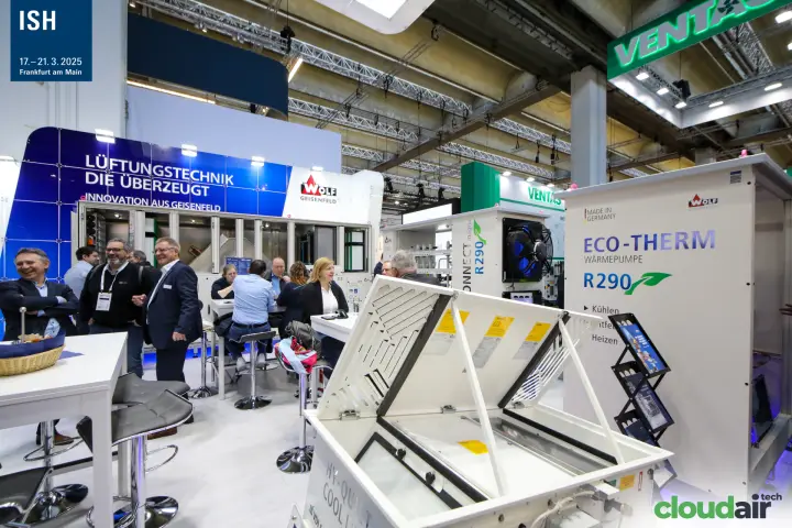 ECO-THERM and CONNECT magna R290 units at the Wolf Geisenfeld stand at ISH 2025