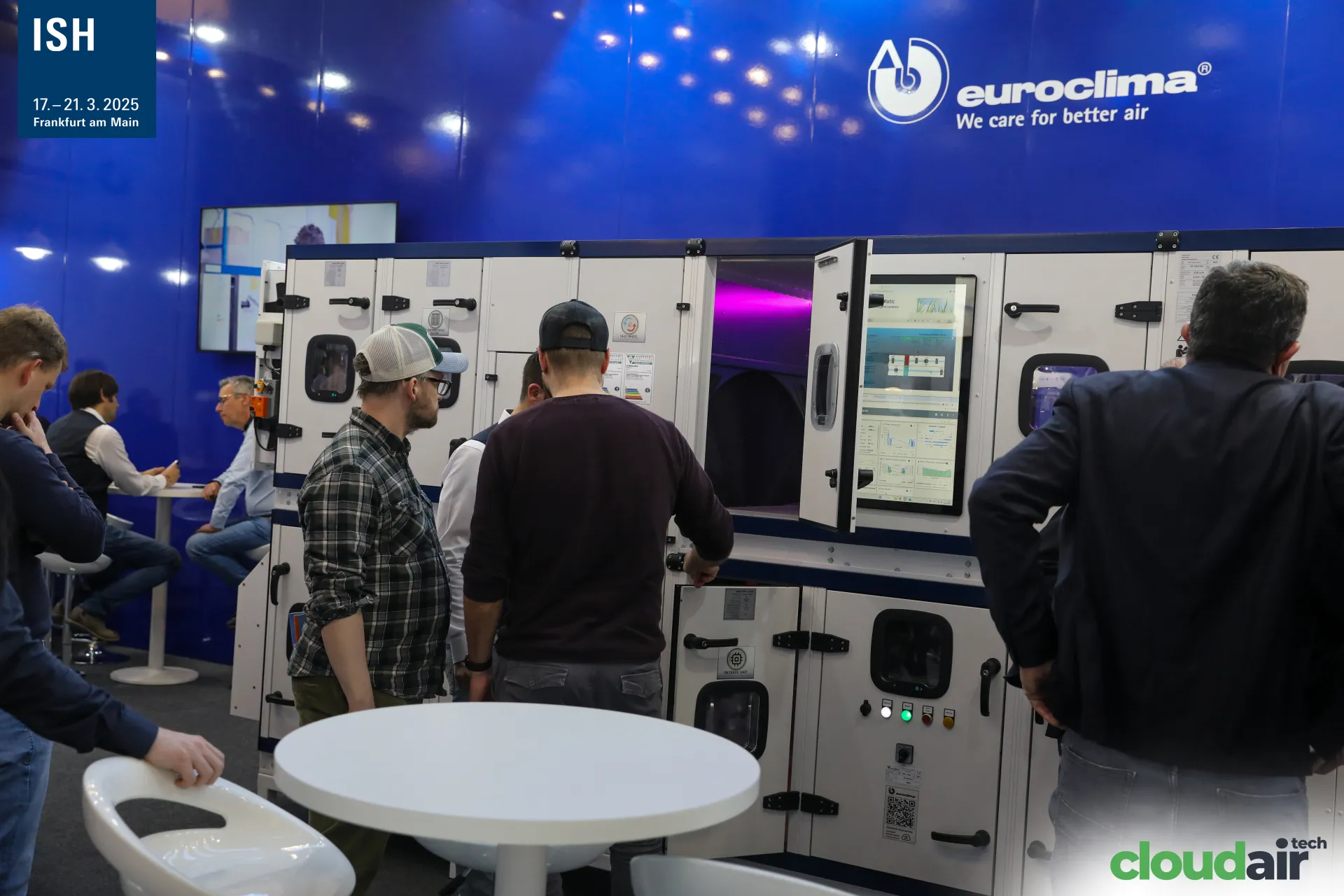 Euroclima AHU line with built-in touchscreen controller at ISH 2025