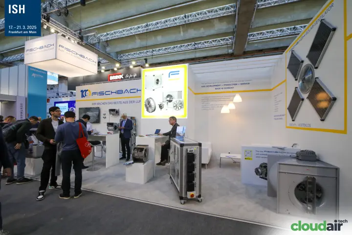 Fischbach EC-motor fans and solar ventilator seen from the side