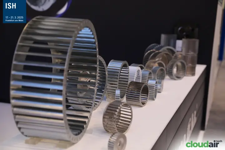Forward-curved centrifugal impellers in several sizes at ma.ti.ka. at ISH 2025